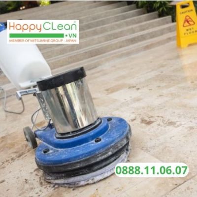 Báo giá dịch vụ đánh bóng sàn đá đầy đủ, chi tiết - HappyClean