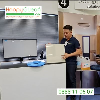 Công nghệ phục hồi và phủ bóng sàn gạch Ceramic Nhật Bản - HappyClean