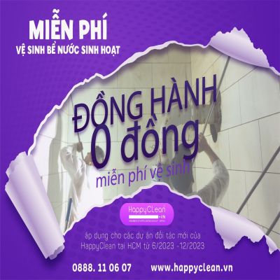 Miễn Phí Vệ Sinh Bể Nước Sinh Hoạt Chung Cư - HappyClean